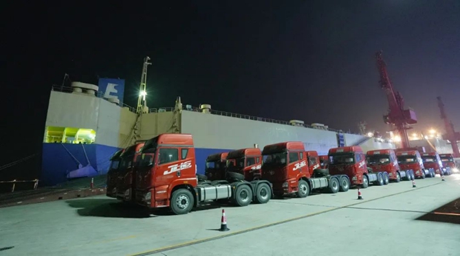 海外市場喜迎開門紅，解放重卡批量出口印尼