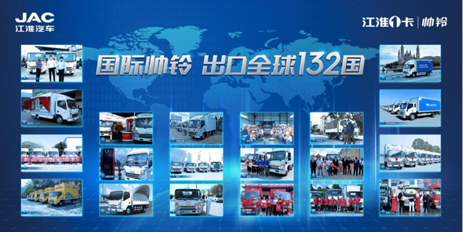 江淮1卡國際帥鈴：出口勢頭旺盛，全球高端市場遙遙領(lǐng)先