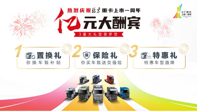 致敬每一位夢想家！北京重卡上市一周年暨首屆用戶夢想盛典即將舉行