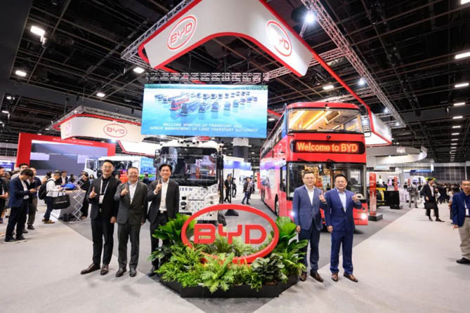 比亞迪亮相新加坡SITCE 2024，以創(chuàng)新實(shí)力助力綠色未來！